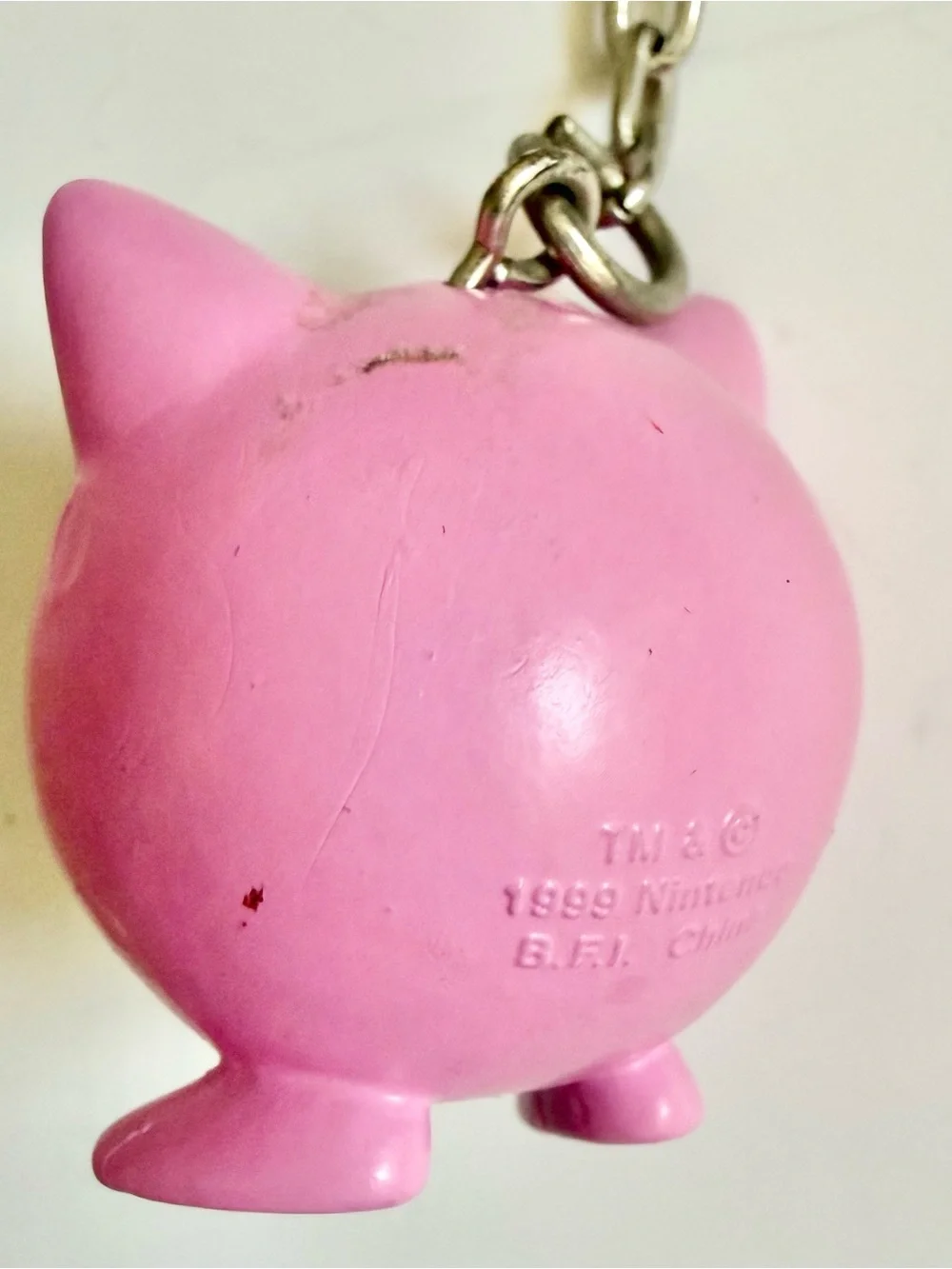 Jigglypuff Pokemon Keychain 1999